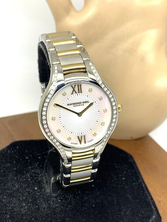 Raymond Weil Women\'s Watch 5132 Swiss Quartz Diamond Mother of Pearl Dial 32mm